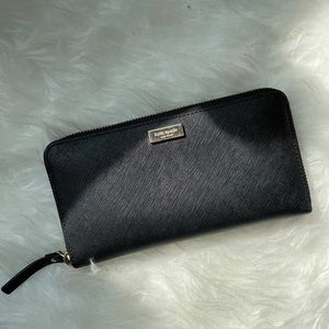 Kate Spade black leather wallet